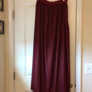 Maxi tulle maxi skirt